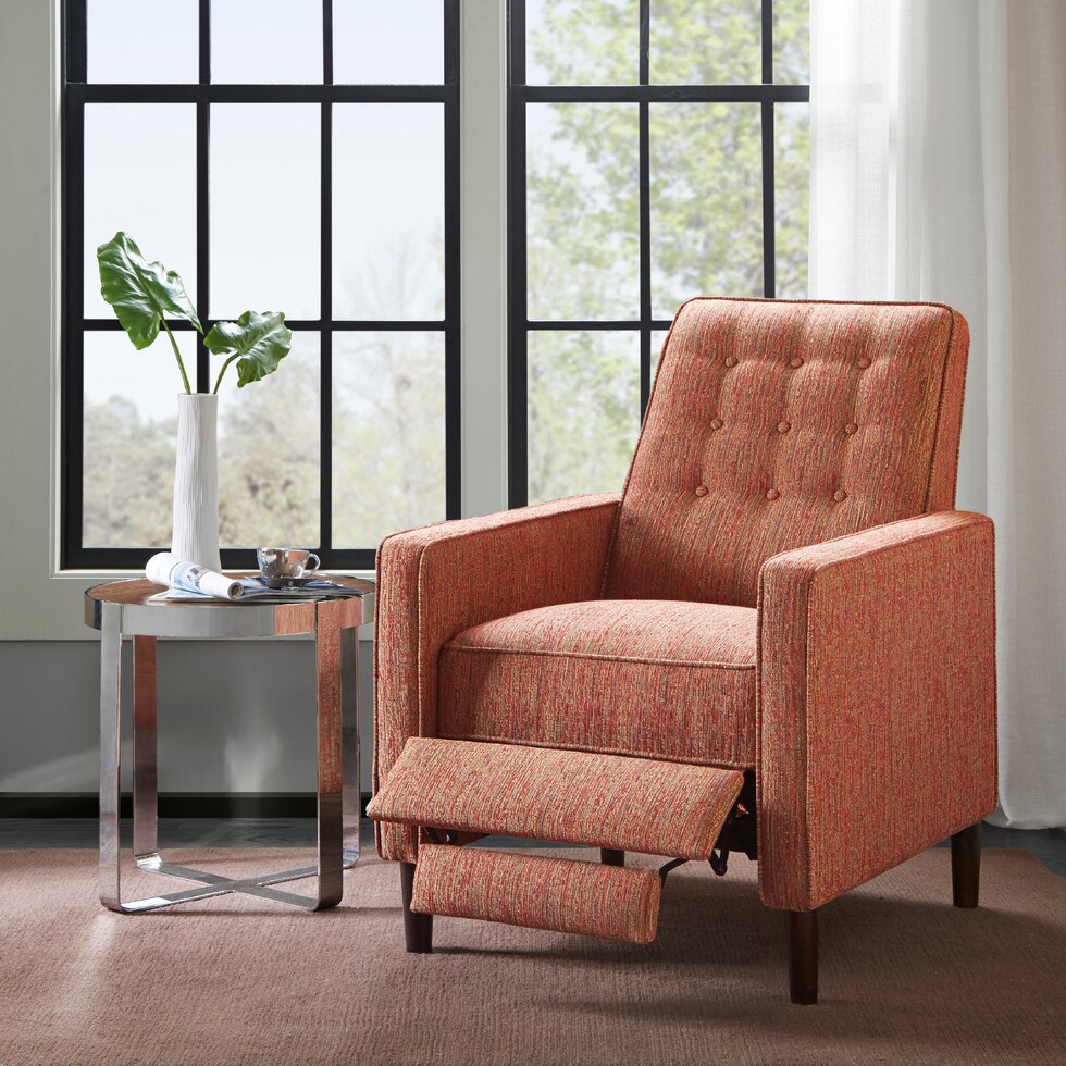townsend red manual recliner   