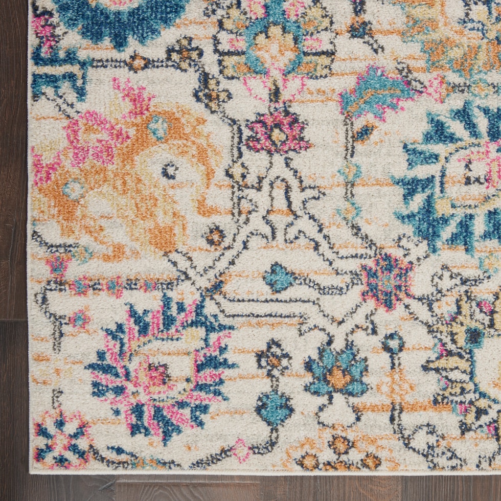 tralee ivory multicolor area rug  x    