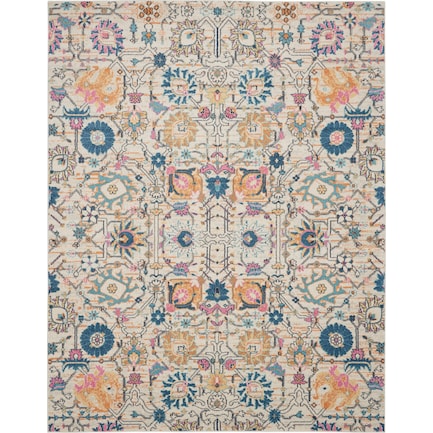 Tralee 9' x 12' Area Rug - Ivory Multicolor