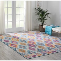 tralee multicolor area rug  x    