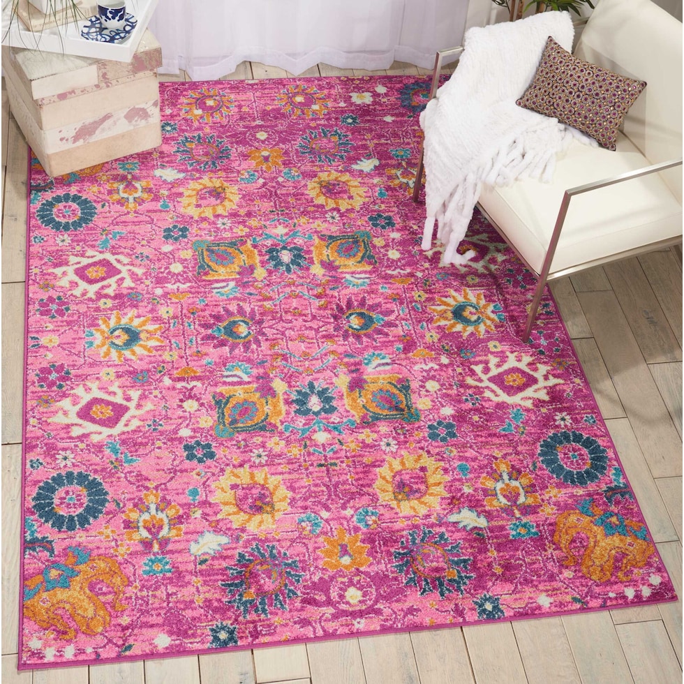 tralee pink area rug  x    