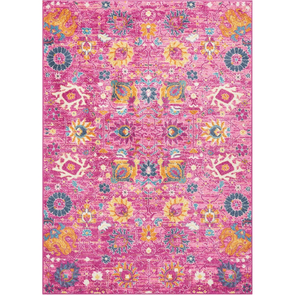 tralee pink area rug  x    