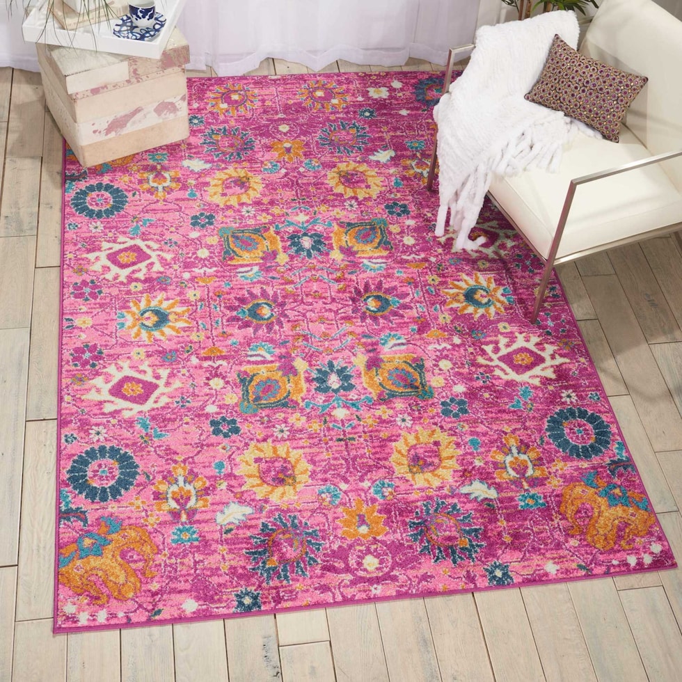 tralee pink area rug  x    