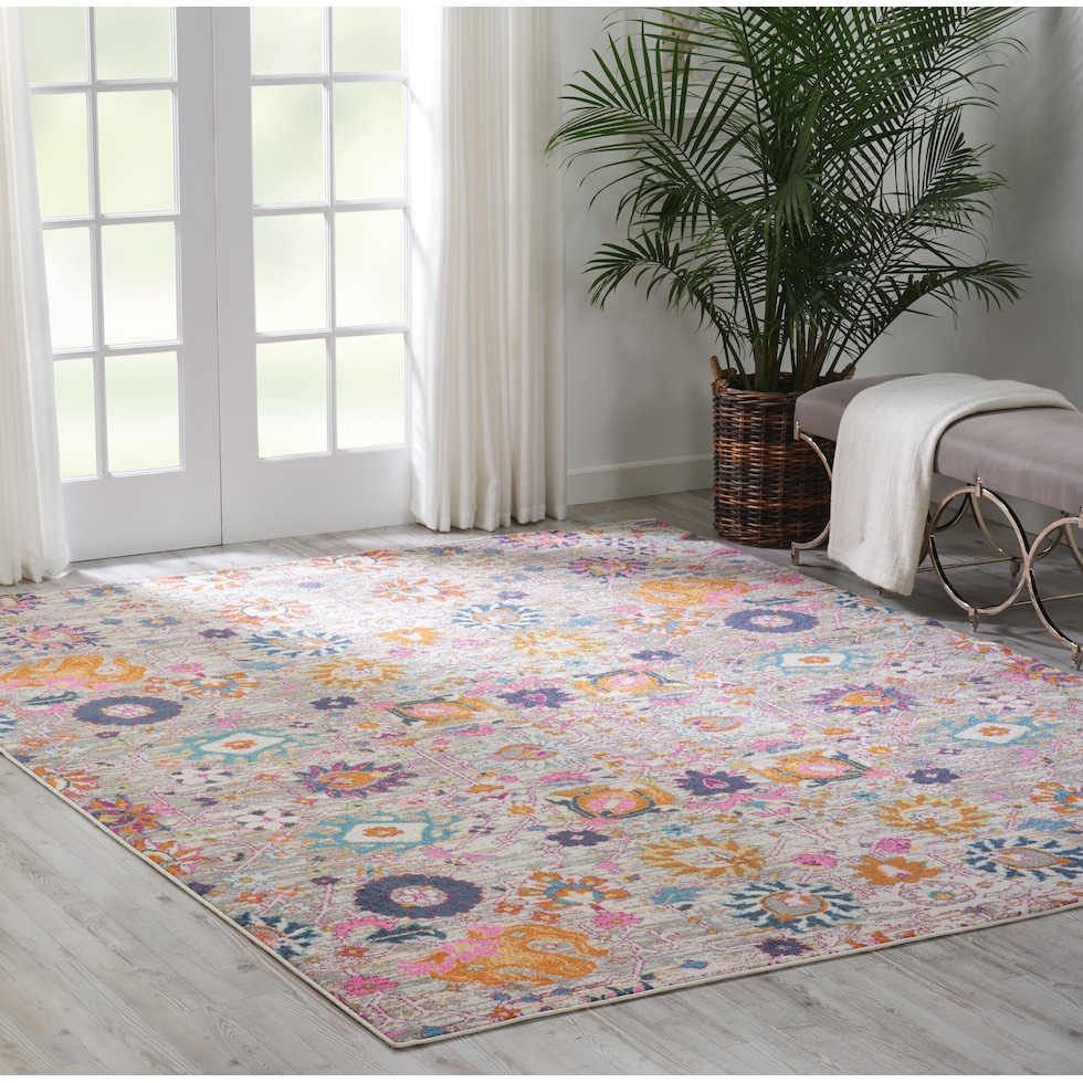 tralee silver area rug  x    