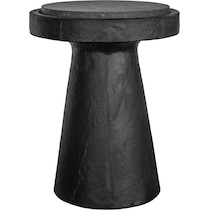 tramonti black end table   