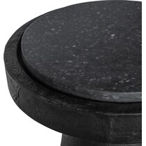 tramonti black end table   