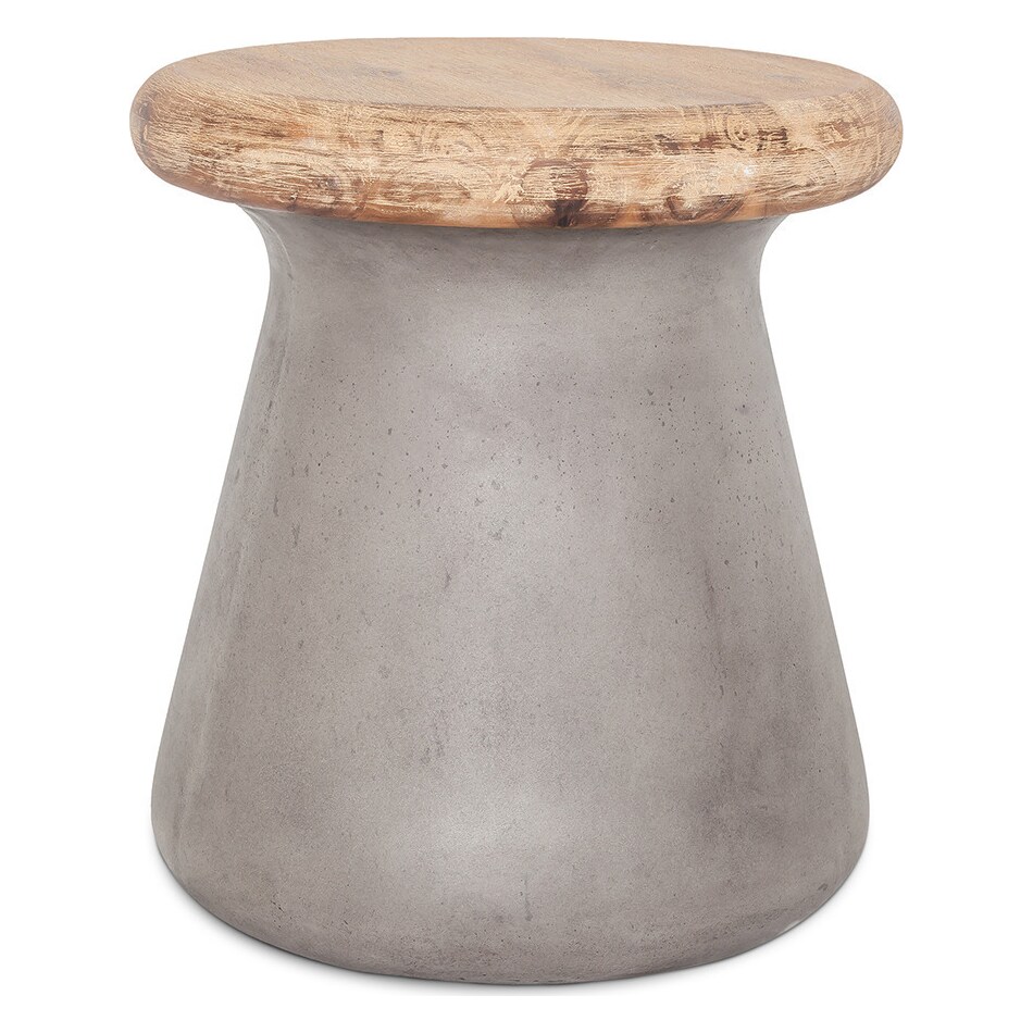 tramonti gray outdoor stool   