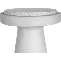 tramonti white accent table   