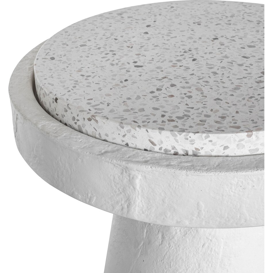 tramonti white accent table   