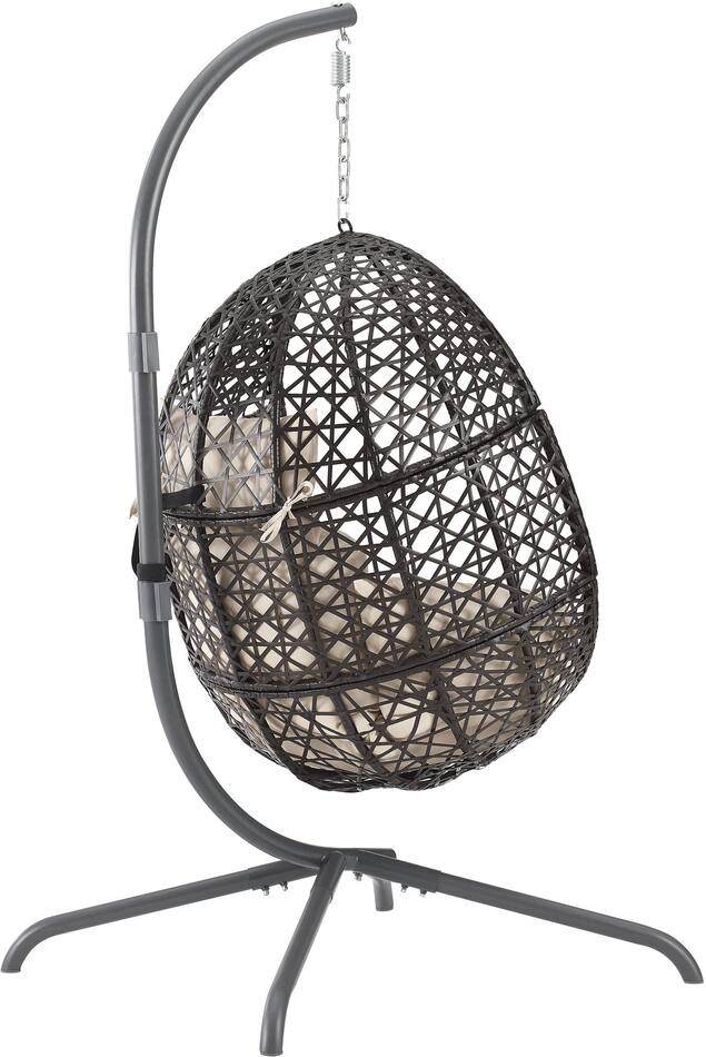 Traverse Indoor/Outdoor Hanging Egg Chair Brown American Signature