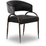 travis black dining chair   