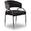 travis black dining chair   