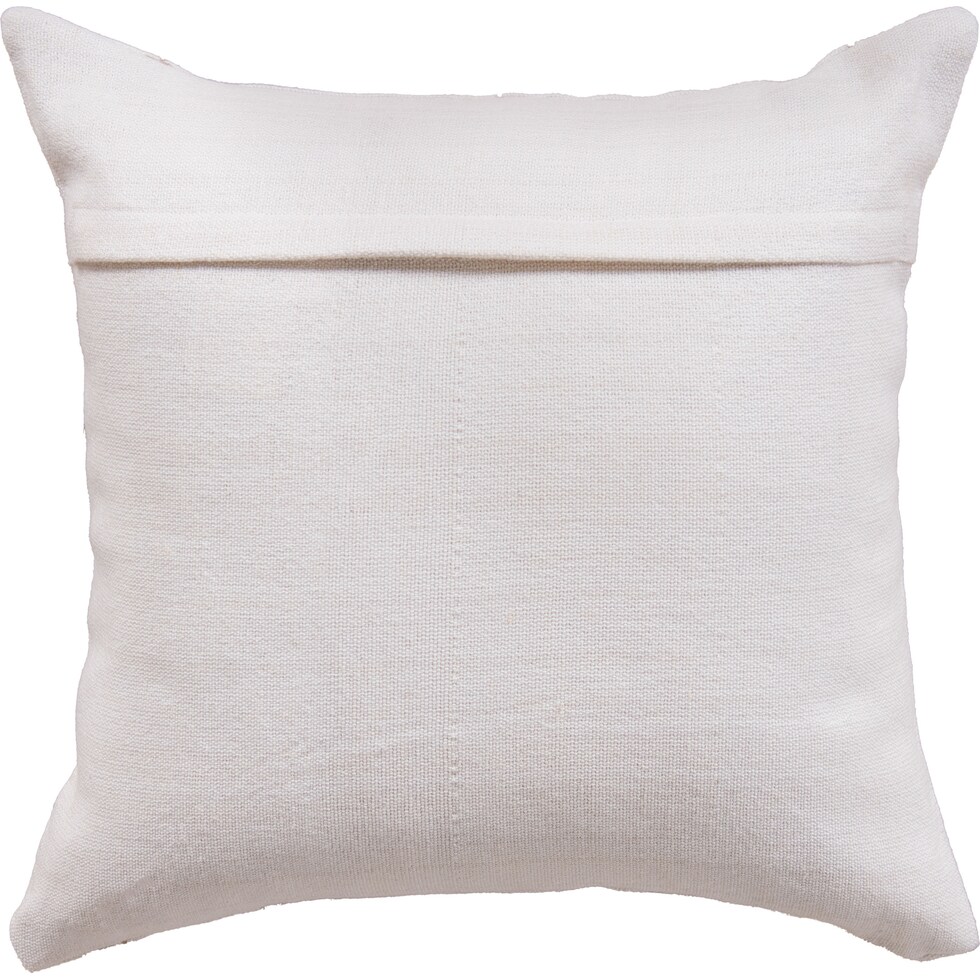 trees white accent pillow   