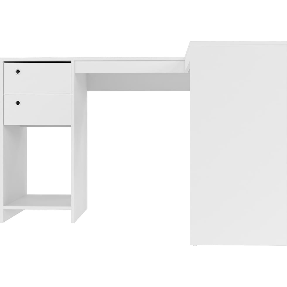 trelica white l shaped desk   