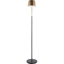 trellis black brass floor lamp   