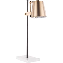 trellis white brass table lamp   
