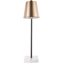 trellis white brass table lamp   