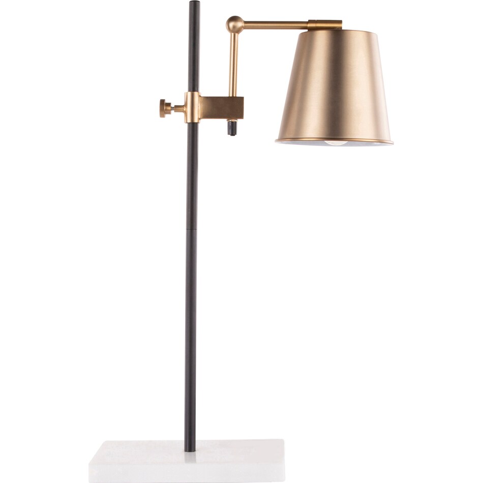 trellis white brass table lamp   