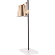 trellis white brass table lamp   