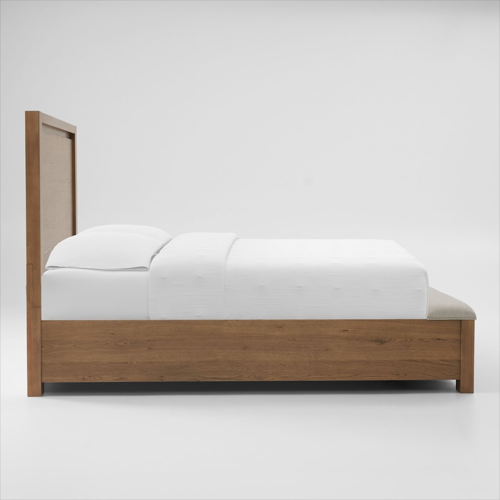 tremont bedroom light brown  pc queen bedroom   