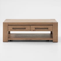 tremont tables light brown coffee table   