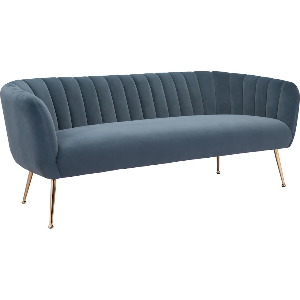 trent blue sofa   