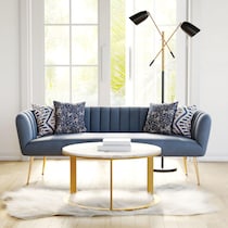 trent blue sofa   