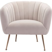 trent white accent chair   