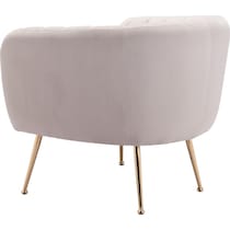 trent white accent chair   