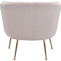 trent white accent chair   