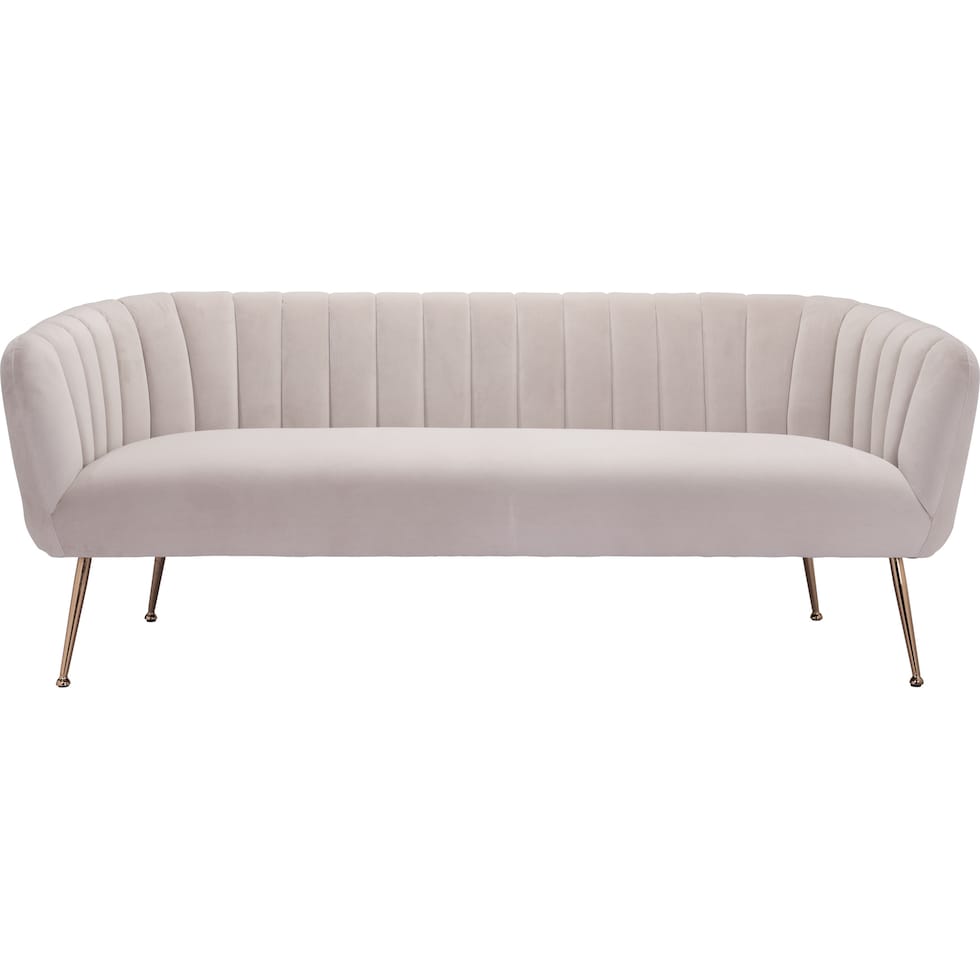 trent white sofa   