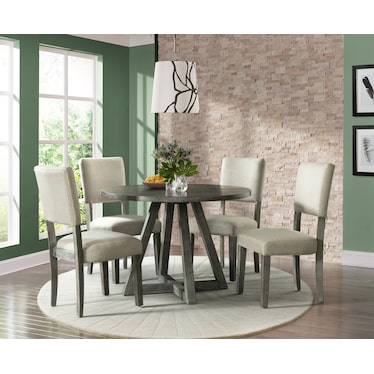 Trenton Dining Table with 4 Dining Chairs