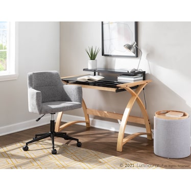 Trey Set of 2 Nesting Ottomans