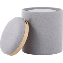 trey gray ottoman   