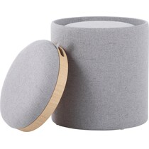 trey gray ottoman   