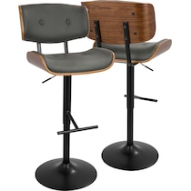 treyvon gray bar stool   