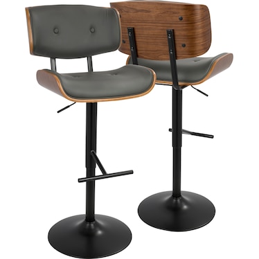 Treyvon Set of 2 Adjustable Bar Stools