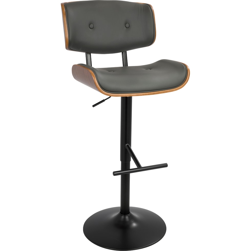 treyvon gray bar stool   