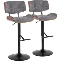 treyvon gray bar stool   