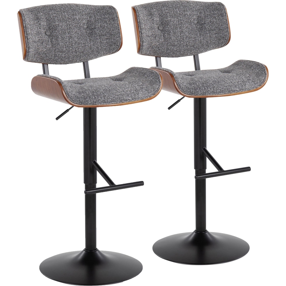 treyvon gray bar stool   