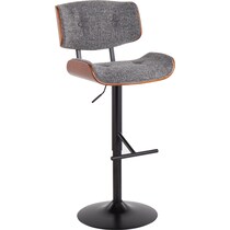 treyvon gray bar stool   