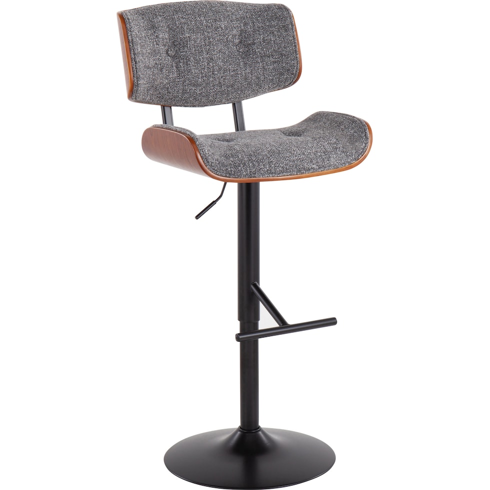 treyvon gray bar stool   
