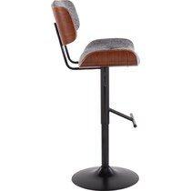 treyvon gray bar stool   