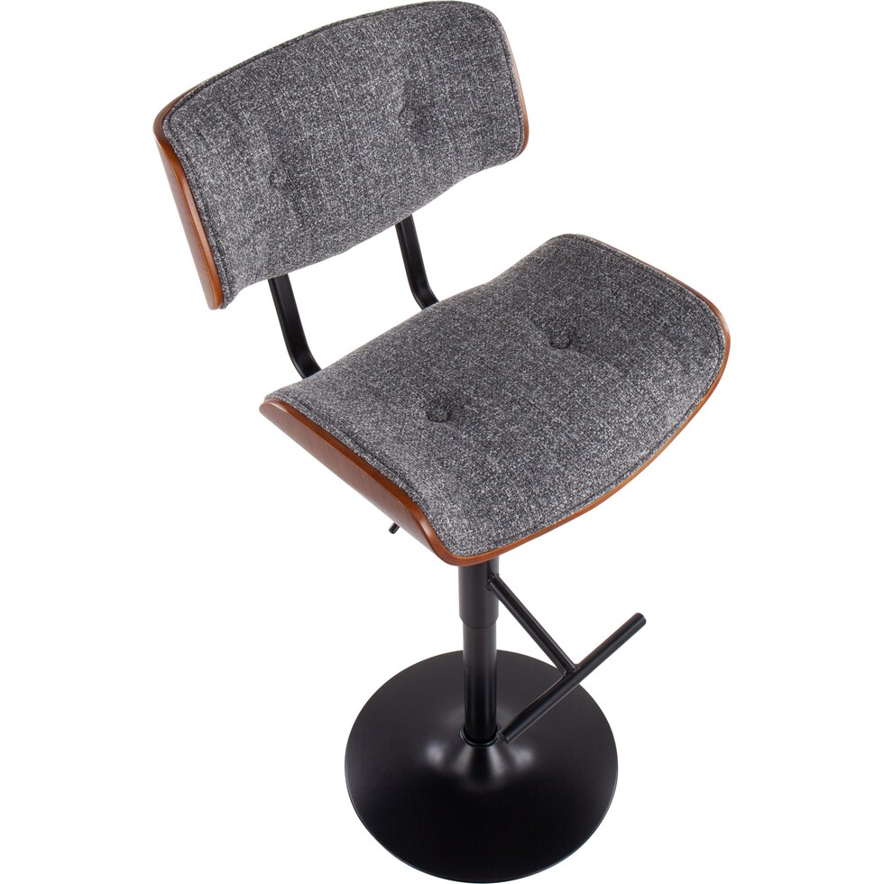 treyvon gray bar stool   