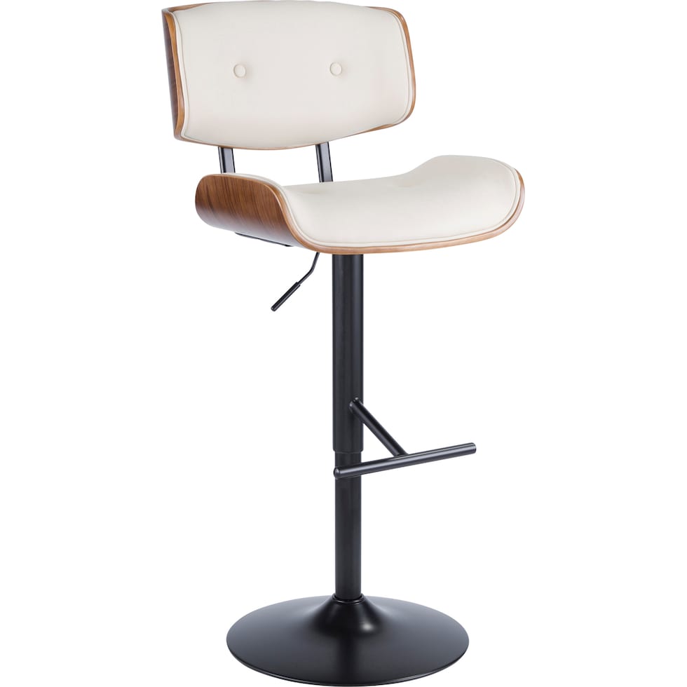 treyvon white bar stool   