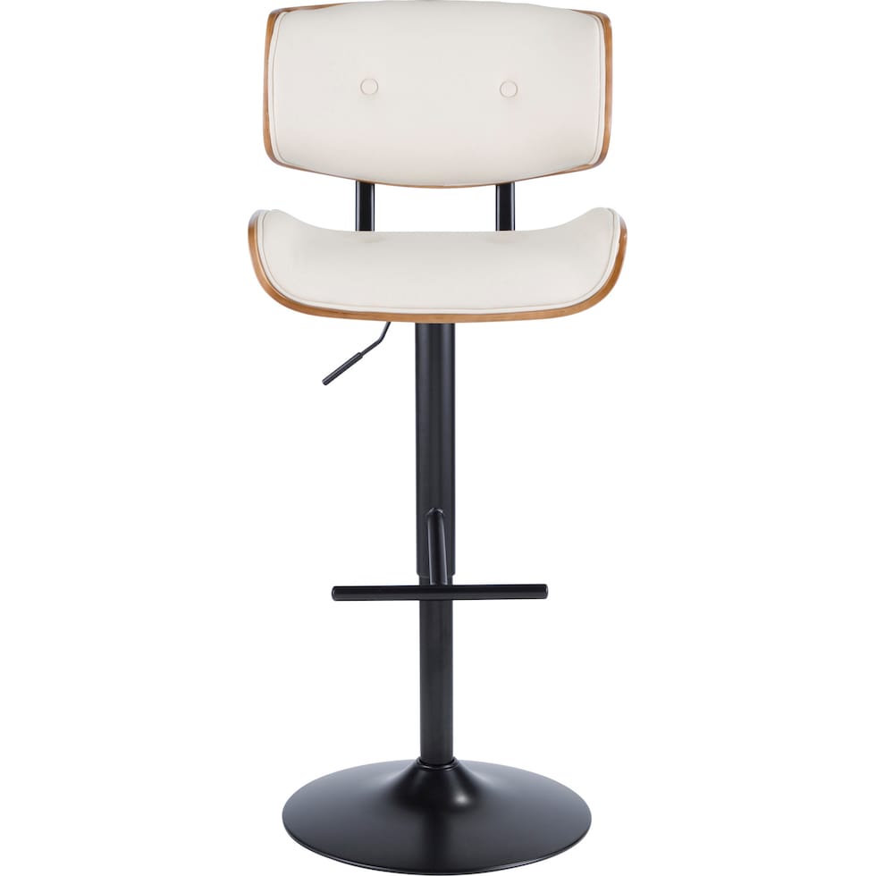 treyvon white bar stool   