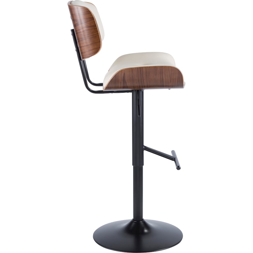treyvon white bar stool   