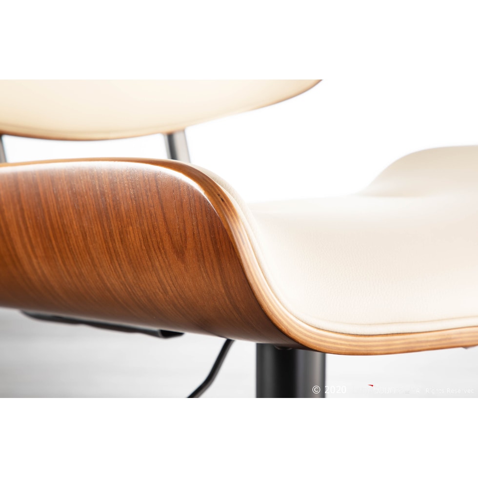 treyvon white bar stool   