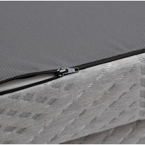 tri fold gray king mattress topper   