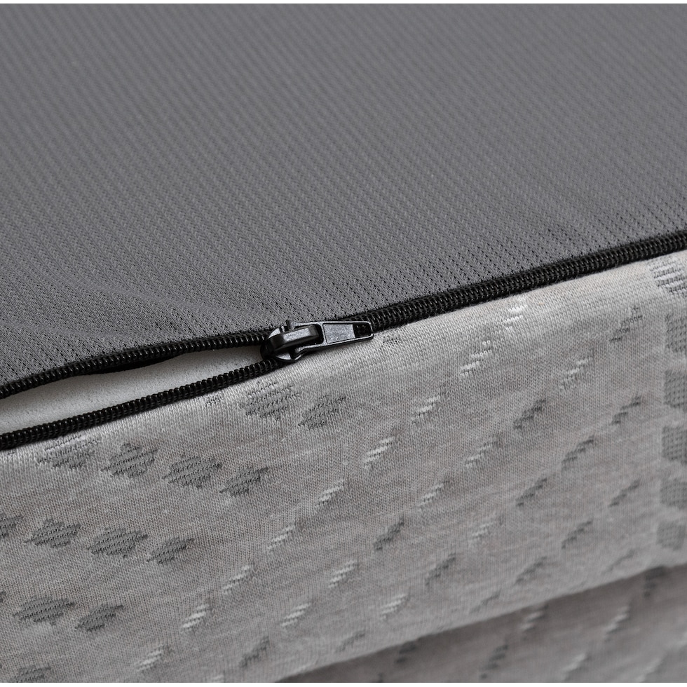 tri fold gray queen mattress topper   